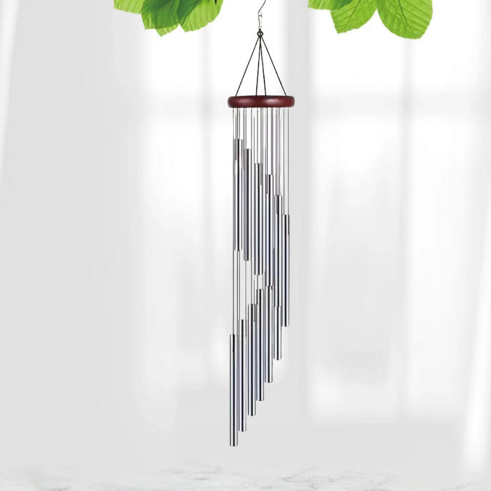 Cross-border explosions six-tube retro classic metal wind chime high sense aluminum tube metal hanging decoration home decoration wind chime