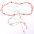 Bohemian style democratic style retro casual waist chain dress waist accessories pink woven waist chain
