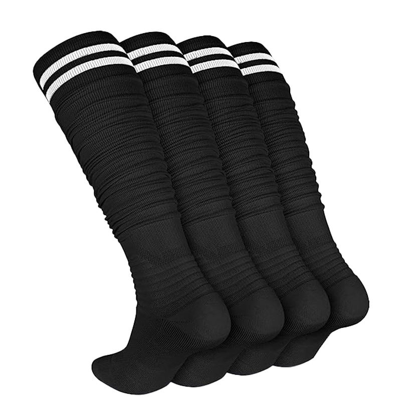 NFL Super Long Stacked Socks Adult Football Socks Football Socks Thickened Shock-absorbing Any terry Cotton High Socks