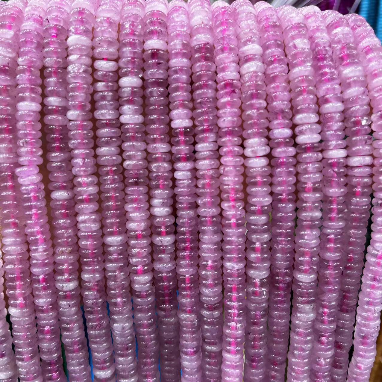 2×6 Natural Stone Colorfuled Crystal Abacus Beads Spacer Beads Beads Cross-Border Hot-Selling Jewelry DIY Bracelet Necklace
