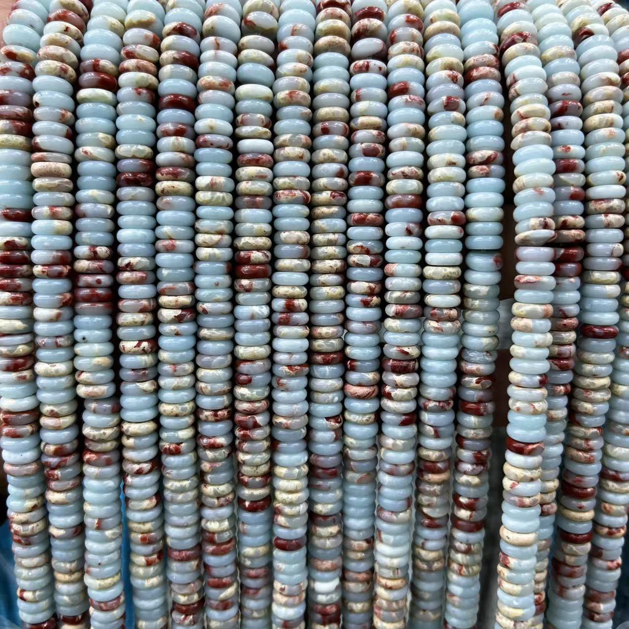 2×6 Natural Stone Colorfuled Crystal Abacus Beads Spacer Beads Beads Cross-Border Hot-Selling Jewelry DIY Bracelet Necklace
