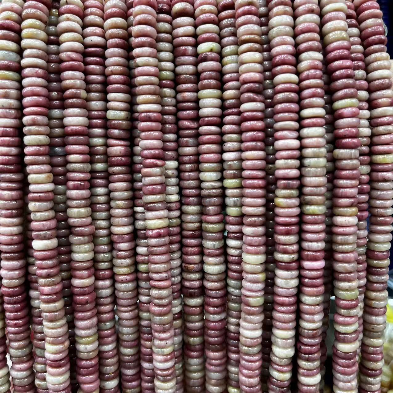 2×6 Natural Stone Colorfuled Crystal Abacus Beads Spacer Beads Beads Cross-Border Hot-Selling Jewelry DIY Bracelet Necklace