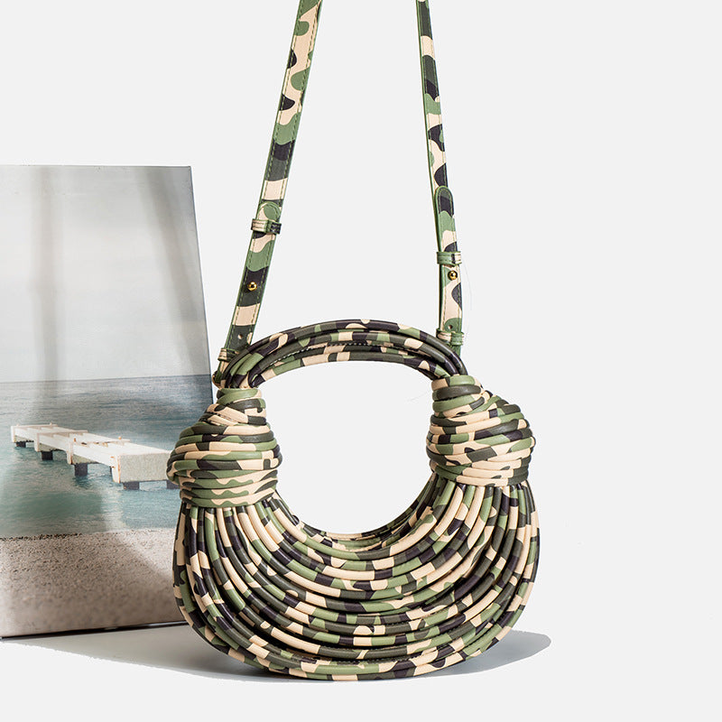 Women's Summer 2026 New Fashion Niche Creative Trendy Handbag Woven Bag Noodle Bag