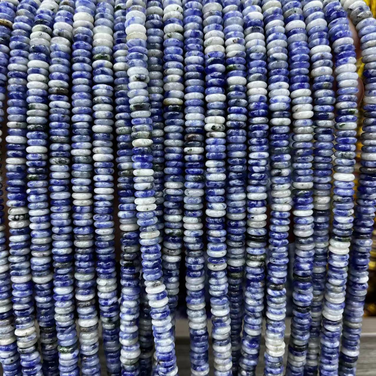 2×6 Natural Stone Colorfuled Crystal Abacus Beads Spacer Beads Beads Cross-Border Hot-Selling Jewelry DIY Bracelet Necklace