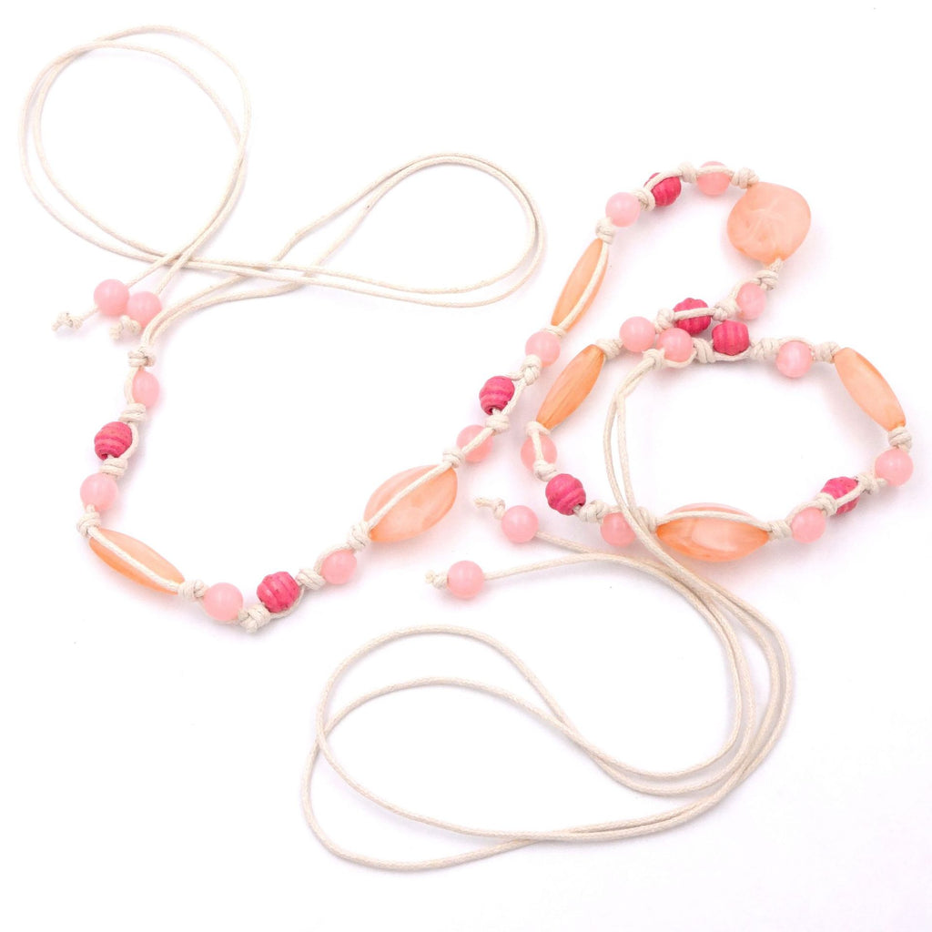 Bohemian style democratic style retro casual waist chain dress waist accessories pink woven waist chain