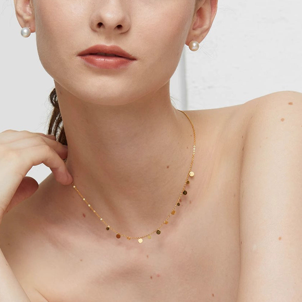 Collana Multistrato Pietra Naturale con Fiocco - Donna