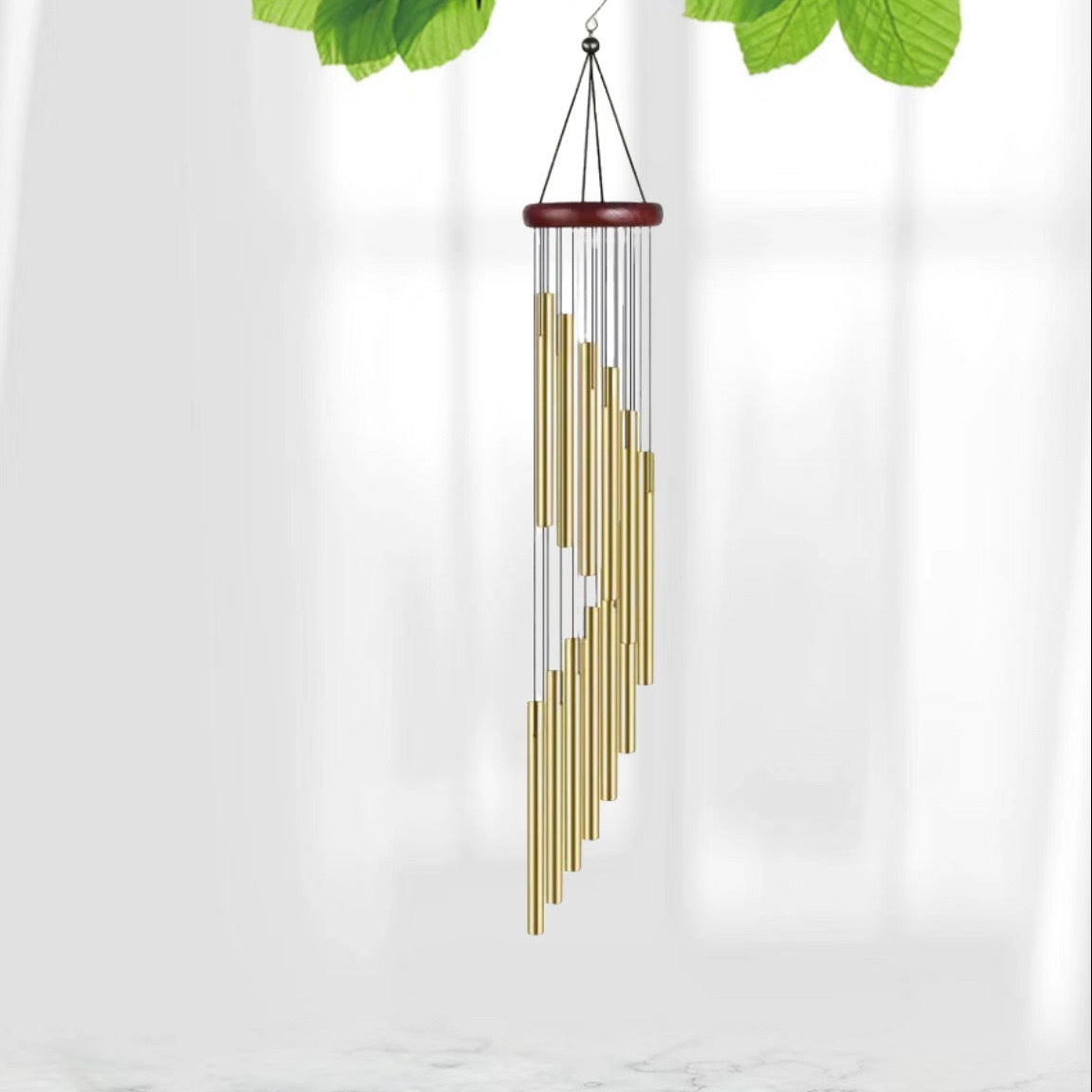 Cross-border explosions six-tube retro classic metal wind chime high sense aluminum tube metal hanging decoration home decoration wind chime