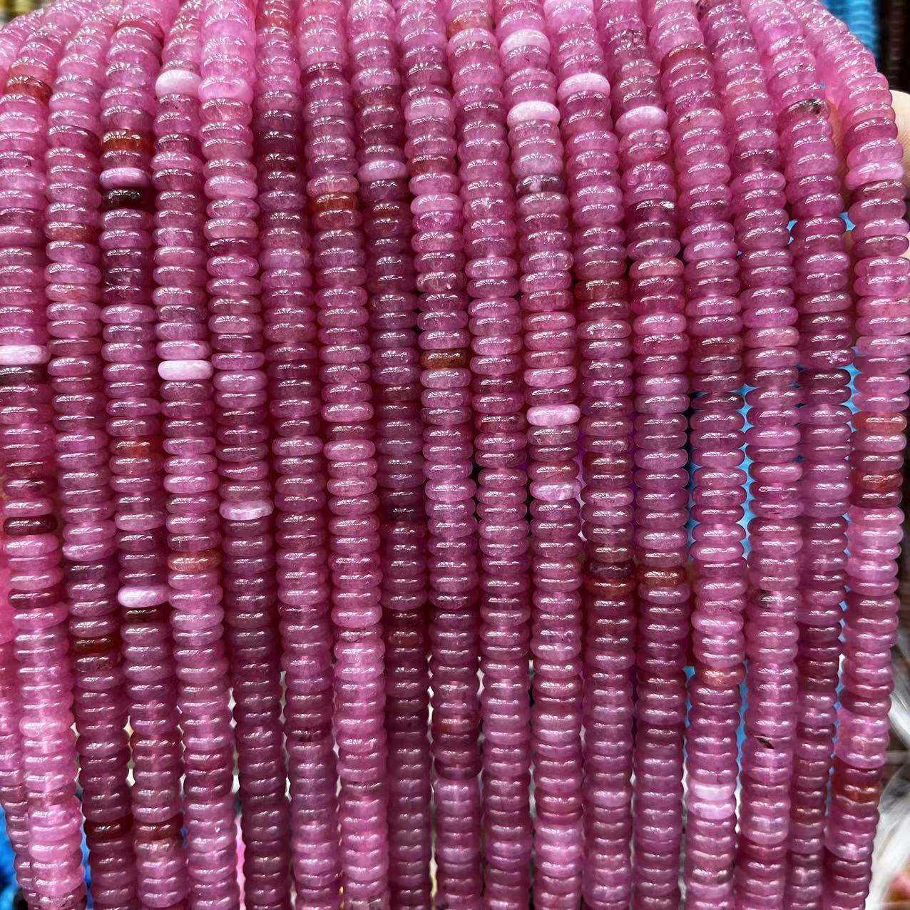 2×6 Natural Stone Colorfuled Crystal Abacus Beads Spacer Beads Beads Cross-Border Hot-Selling Jewelry DIY Bracelet Necklace