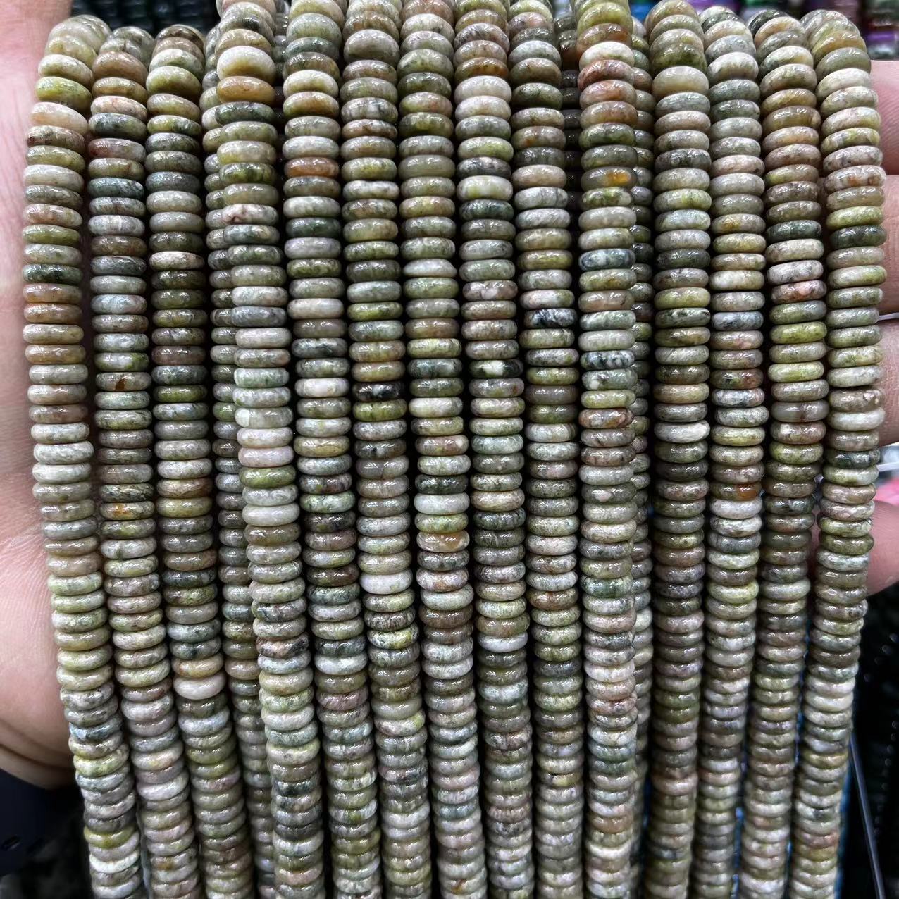2×6 Natural Stone Colorfuled Crystal Abacus Beads Spacer Beads Beads Cross-Border Hot-Selling Jewelry DIY Bracelet Necklace