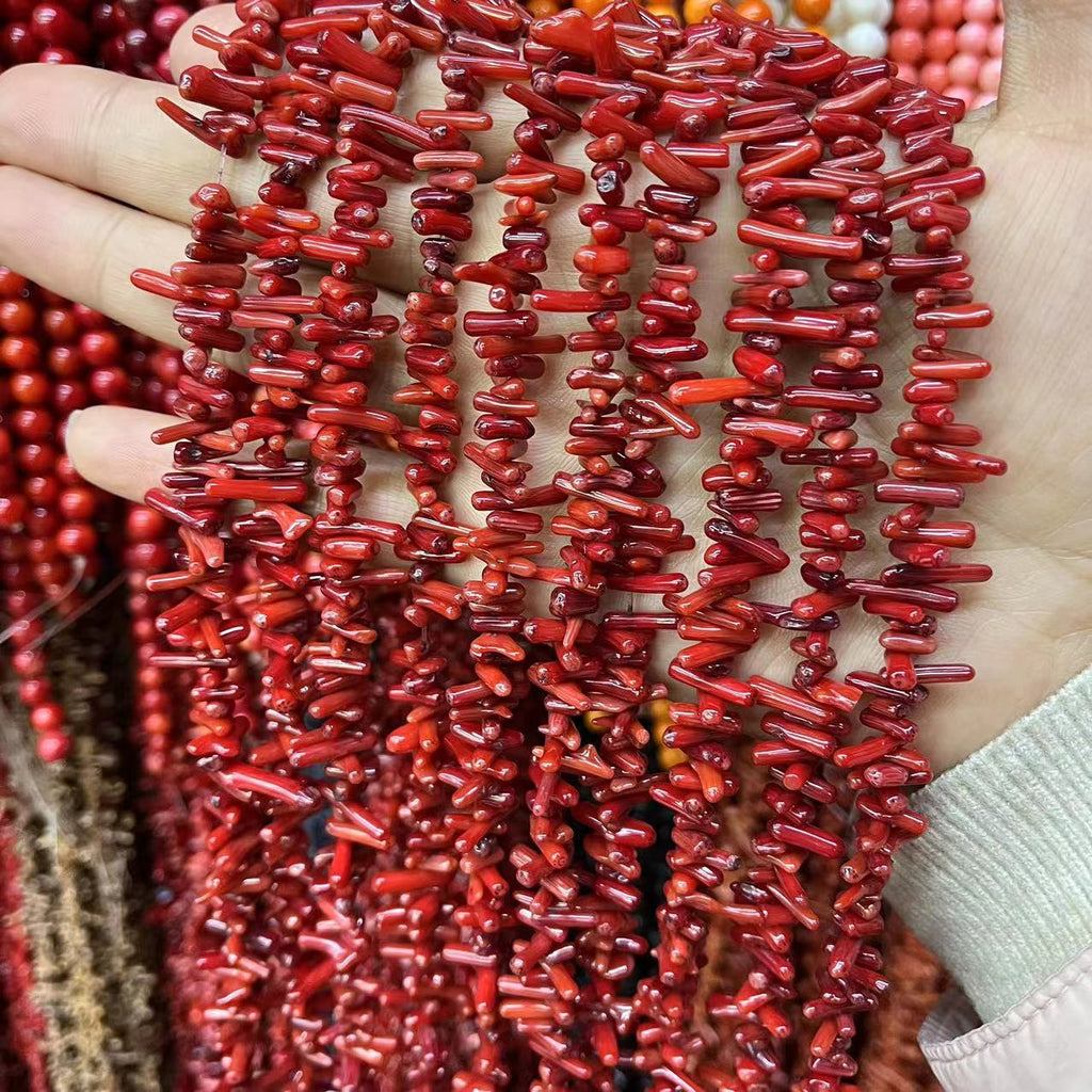 Sea Bamboo Coral, Asymmetrical Coral Fine Seedlings, Thin Branches, DIY Bracelets, Accessories, Semi-finished Accessories, Loose Beads Wholesale