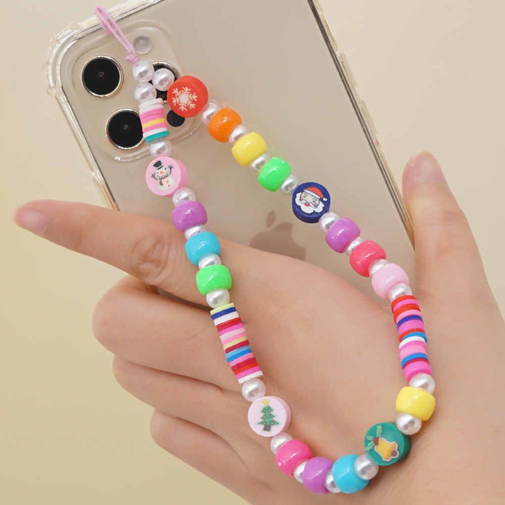 Factory direct supply handmade beaded mobile phone lanyard, Bluetooth speaker lanyard, flashlight, fan, selfie stick, U-disk sling