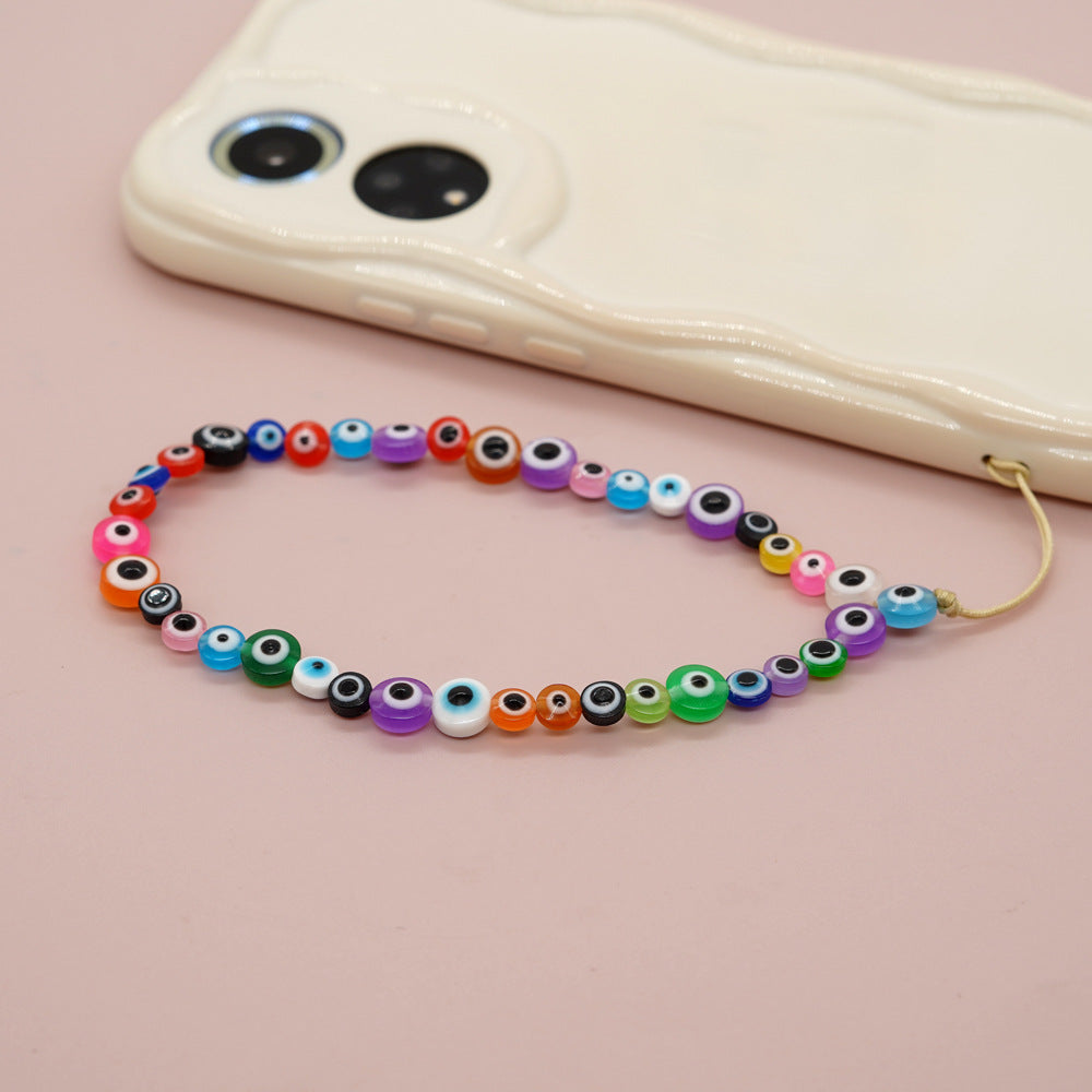 Factory direct supply handmade beaded mobile phone lanyard, Bluetooth speaker lanyard, flashlight, fan, selfie stick, U-disk sling
