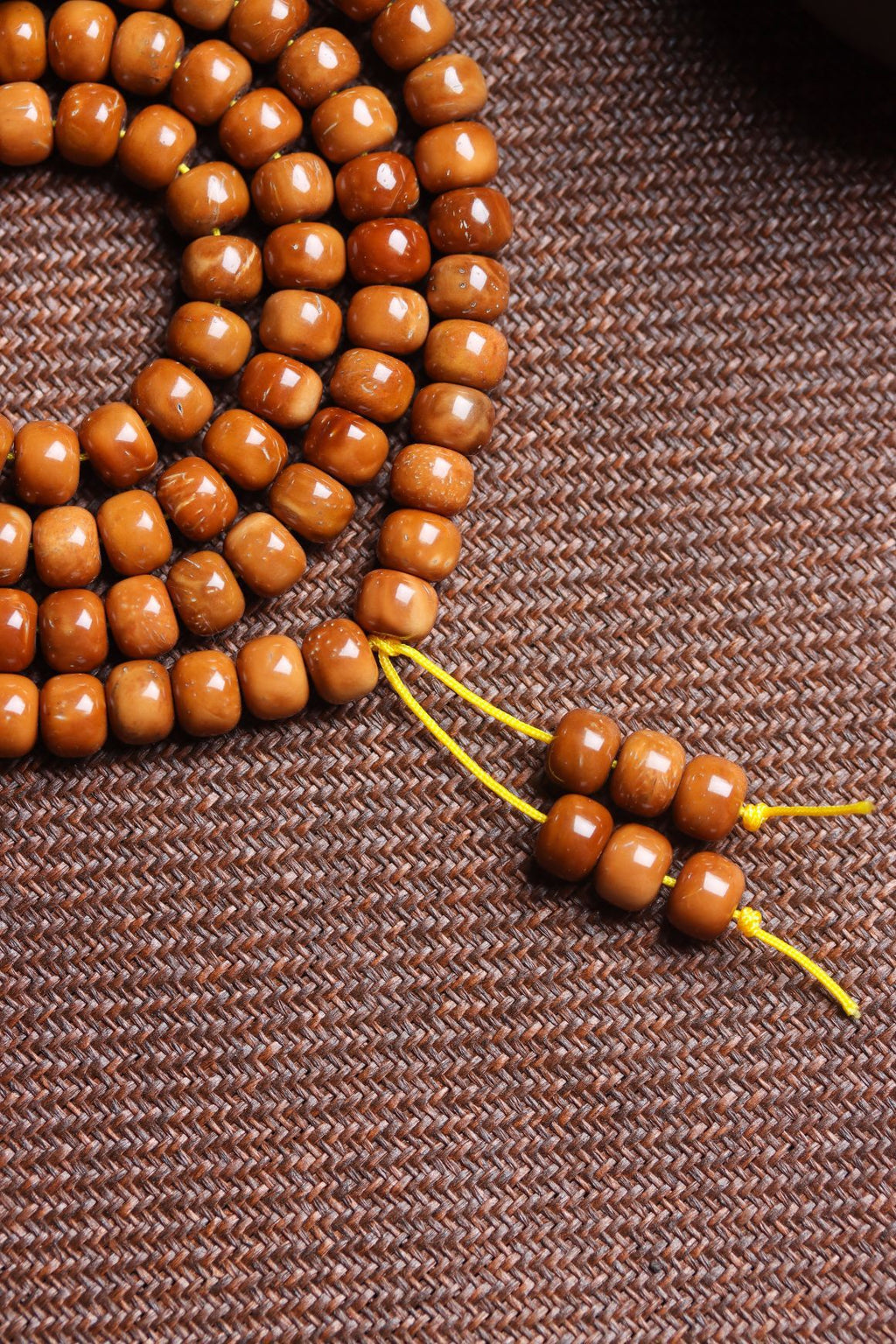 Natural Cook Bodhi Root DIY Woven Handheld Chain Plate Wen Play Chanting Bead String Men's and Women's Long Hanging Pendant