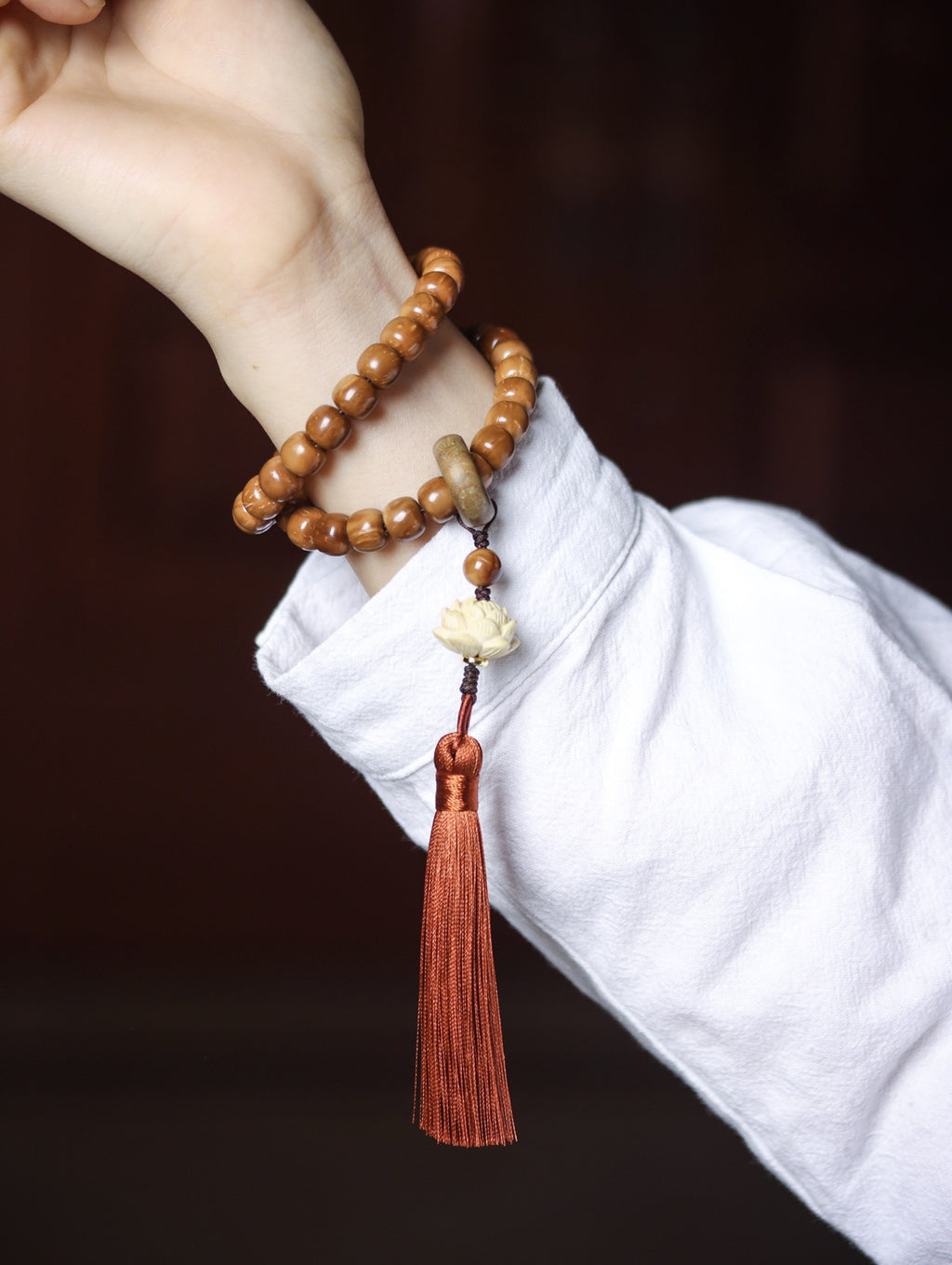 Monkey Head Natural King Kong Star Moon Cook DIY Accessories Men's and Women's Pan Wen Play Hand-held Chain Buddhist Bead String