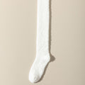 Coral Velvet Socks Over the Knee Socks Women's Long Barrel Autumn and Winter Warm fleece-lined Thickened Yuezi Home Floor Sleep Socks