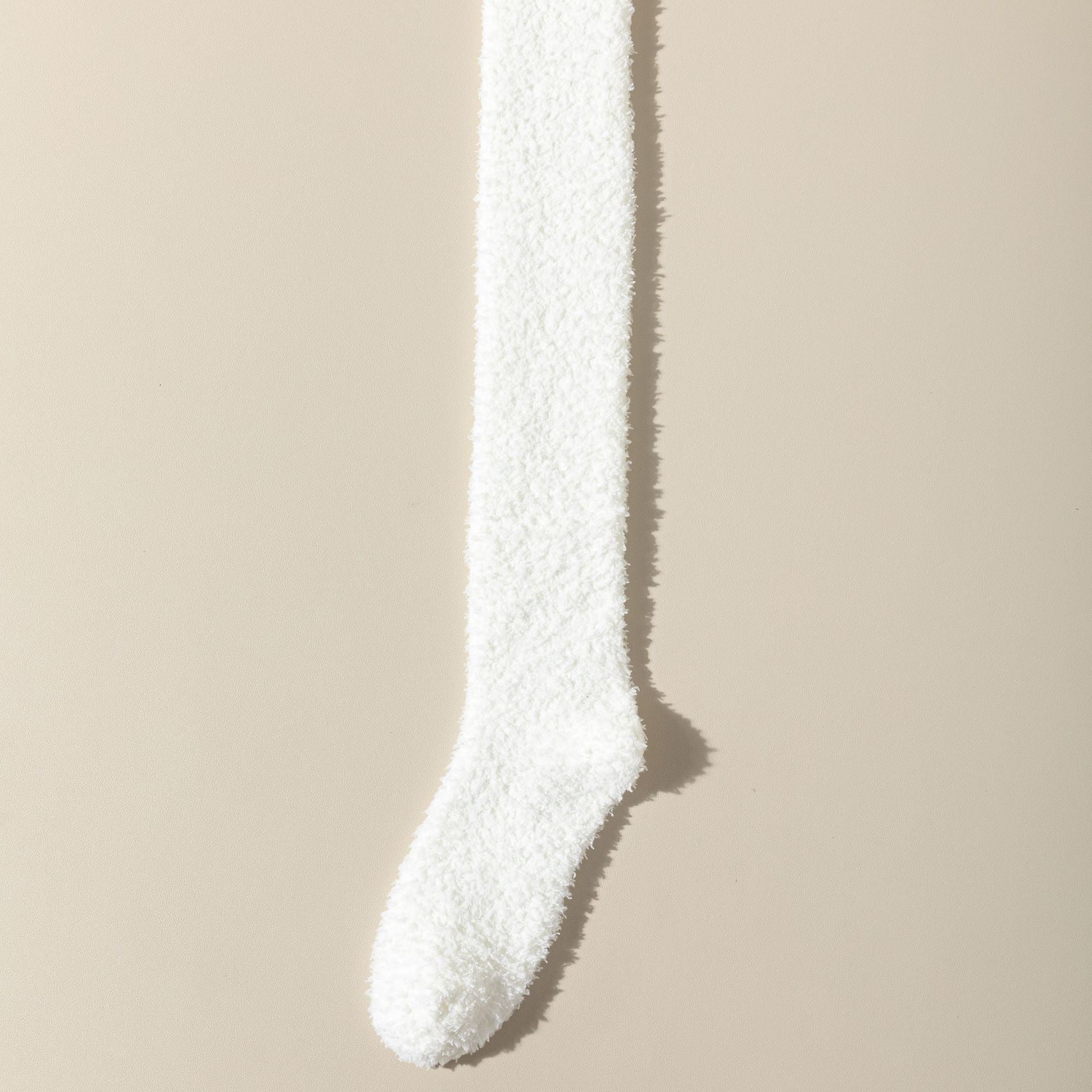 Coral Velvet Socks Over the Knee Socks Women's Long Barrel Autumn and Winter Warm fleece-lined Thickened Yuezi Home Floor Sleep Socks