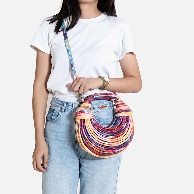 Borsa Intrecciata Noodle Bag Moda Estiva - Donna