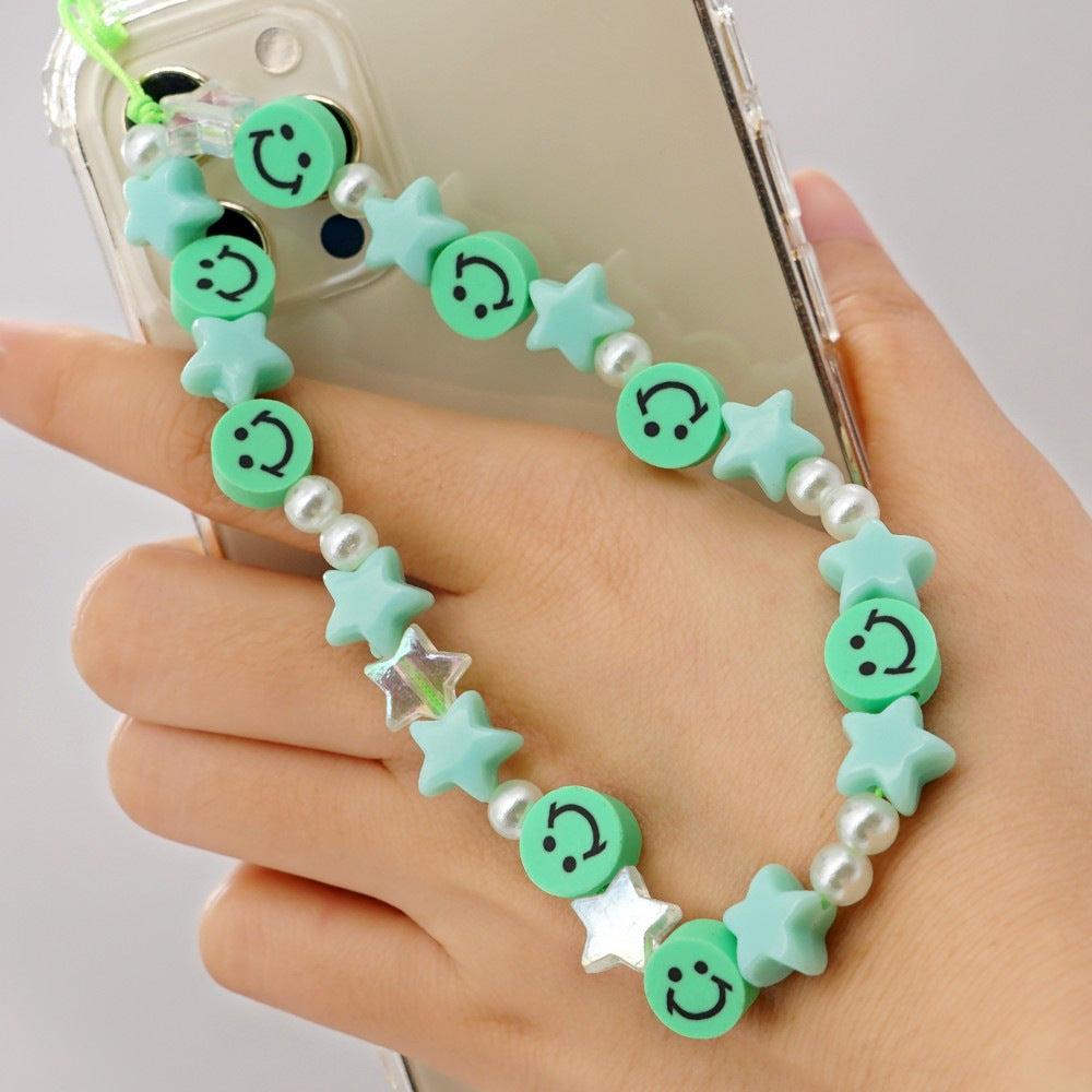 Factory direct supply handmade beaded mobile phone lanyard, Bluetooth speaker lanyard, flashlight, fan, selfie stick, U-disk sling