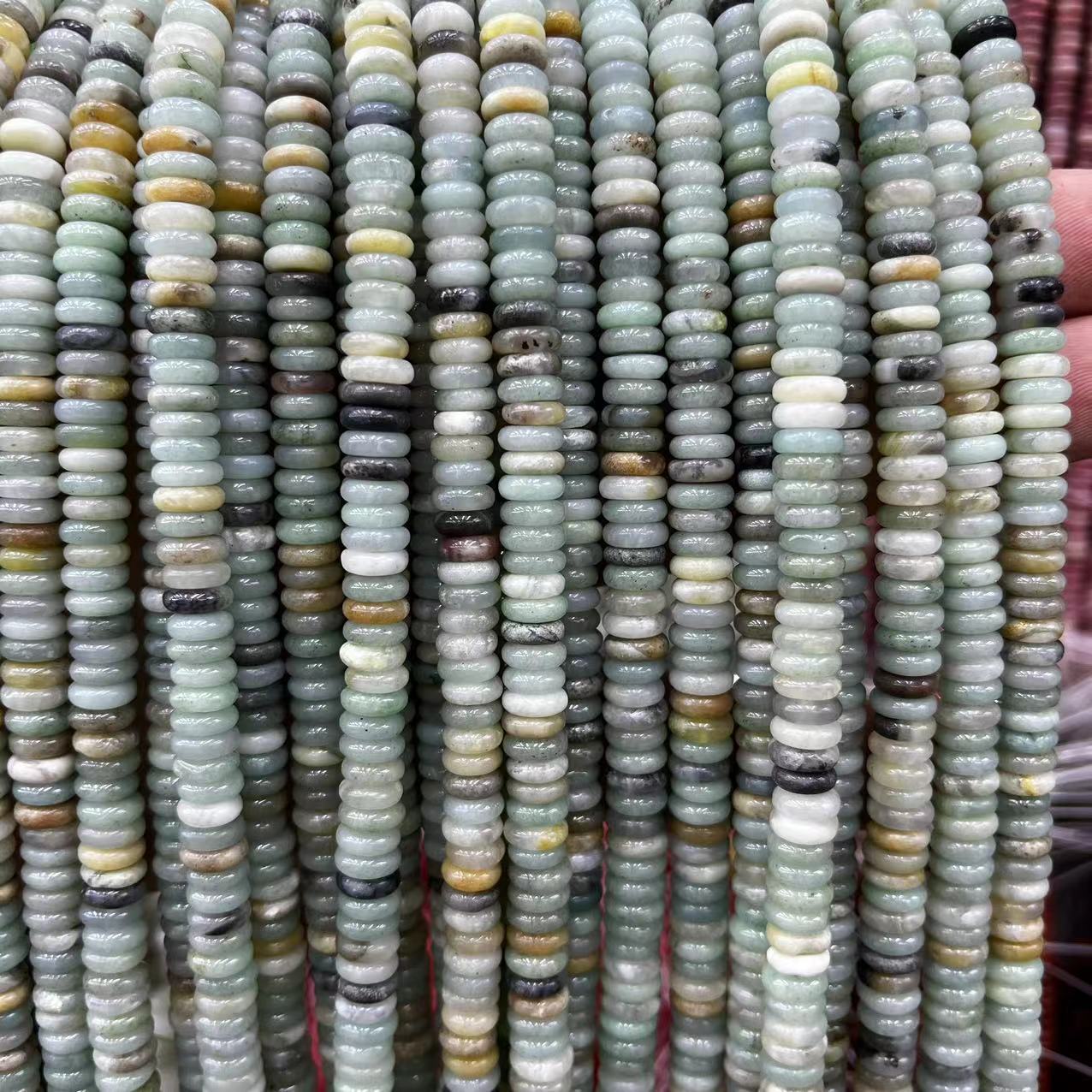 2×6 Natural Stone Colorfuled Crystal Abacus Beads Spacer Beads Beads Cross-Border Hot-Selling Jewelry DIY Bracelet Necklace