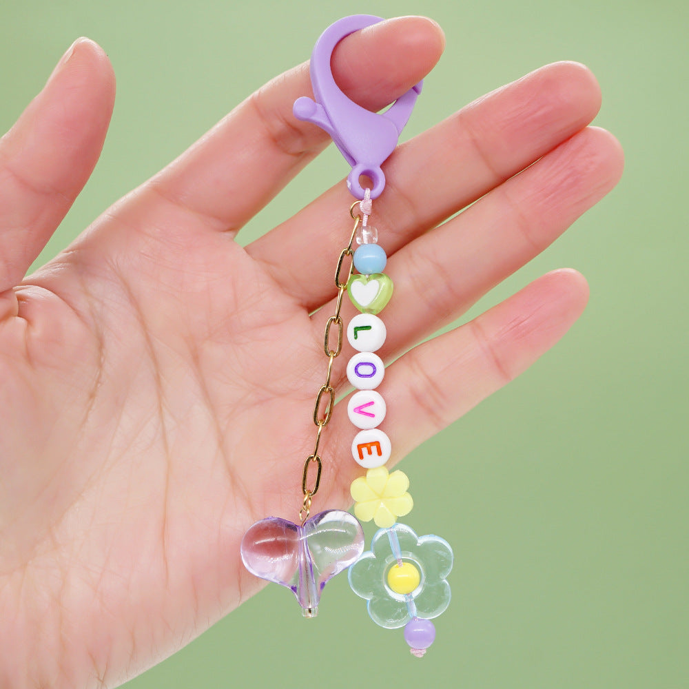 Factory direct supply handmade beaded mobile phone lanyard, Bluetooth speaker lanyard, flashlight, fan, selfie stick, U-disk sling
