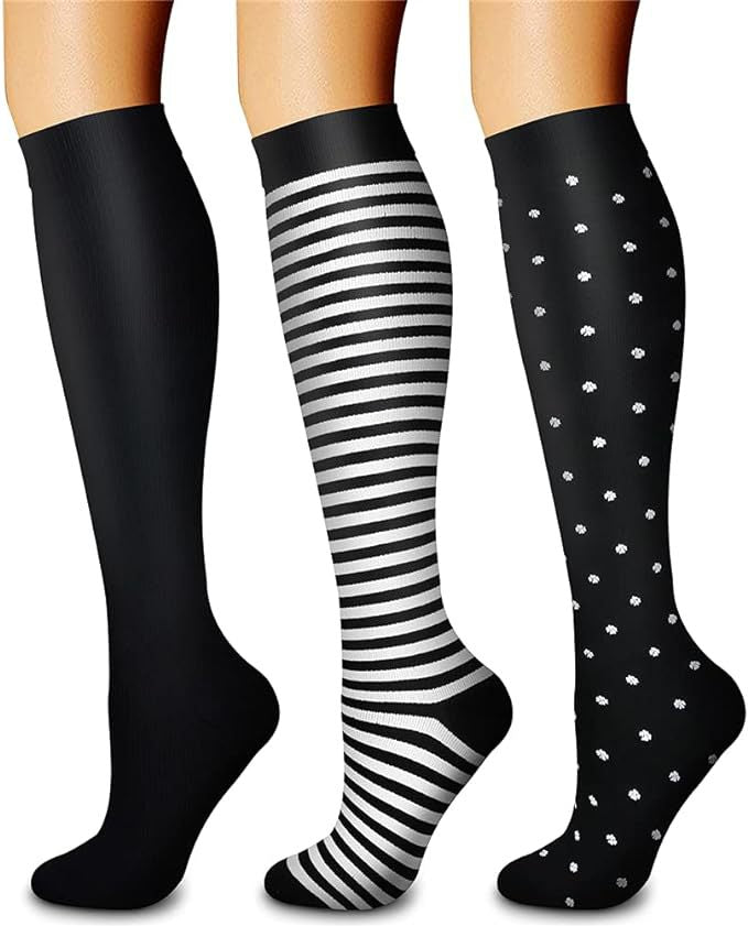 3 pairs of series cross-border sports compression socks stockings calf socks compression socks jump rope elastic socks riding socks