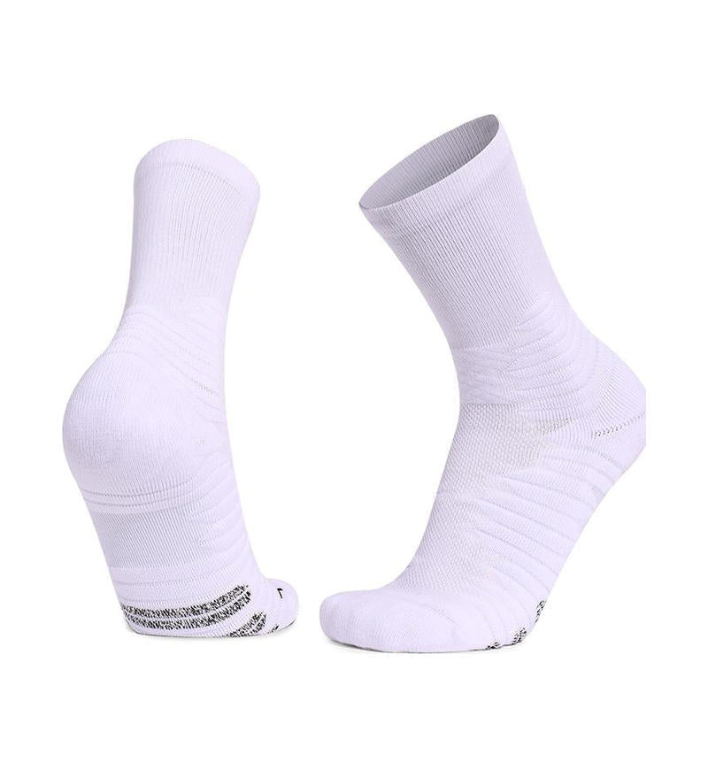 Adult Shock Absorption Non-slip Odor Deodorant Sports Socks Thickened Towel Bottom Mid-tube Socks Men's Sweat Absorbing Breathable Elite Basketball Socks