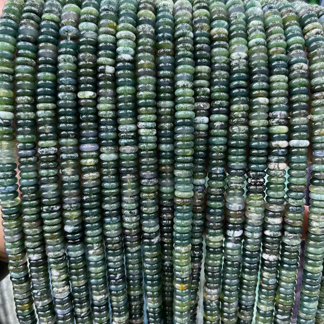 2×6 Natural Stone Colorfuled Crystal Abacus Beads Spacer Beads Beads Cross-Border Hot-Selling Jewelry DIY Bracelet Necklace