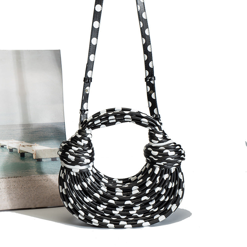 Women's Summer 2026 New Fashion Niche Creative Trendy Handbag Woven Bag Noodle Bag