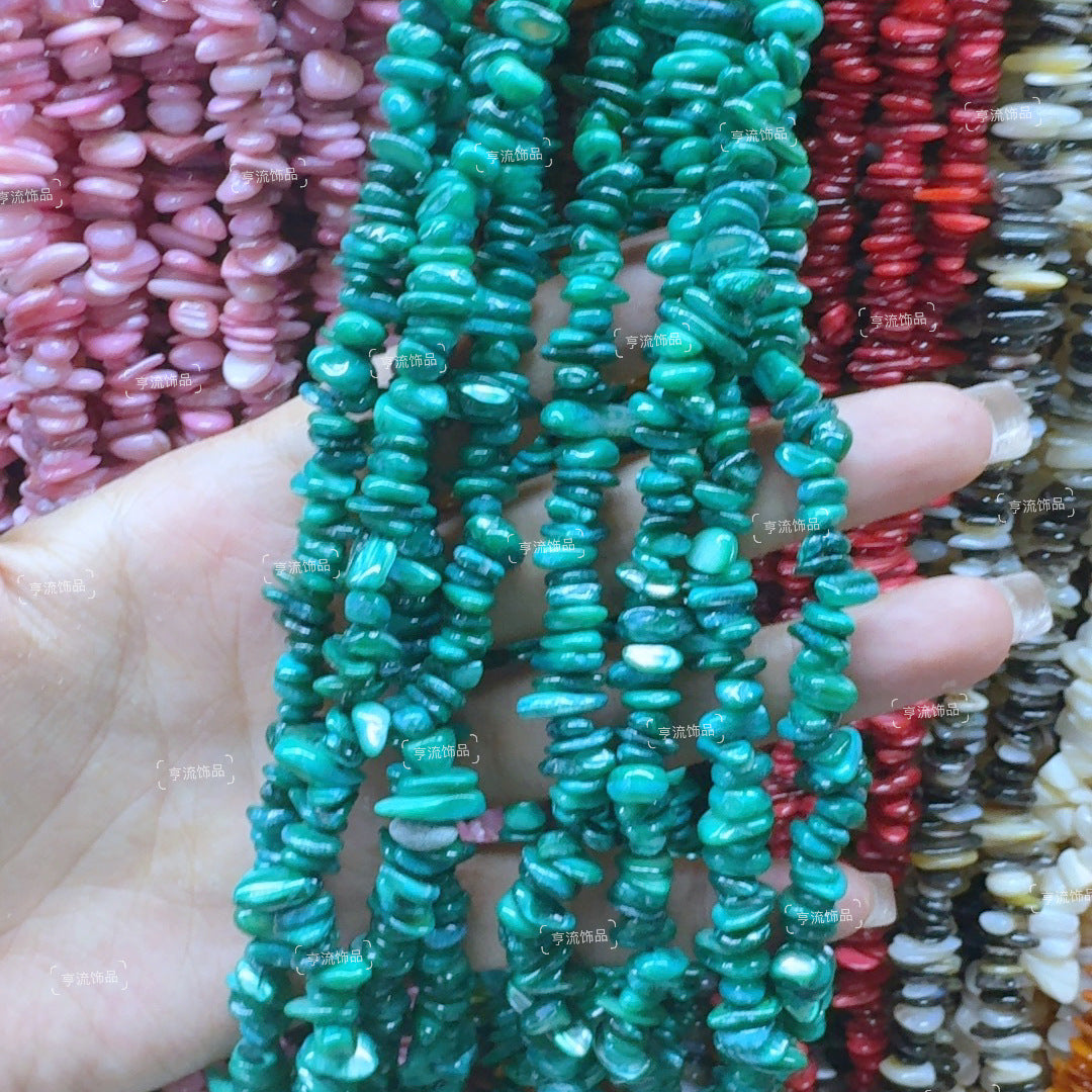 Bulk Cross-Border 5-8mm Crushed Stone Semi-Finished Natural Stone Agate DIY Accessories Irregular Crystal Drilled Loose Beads