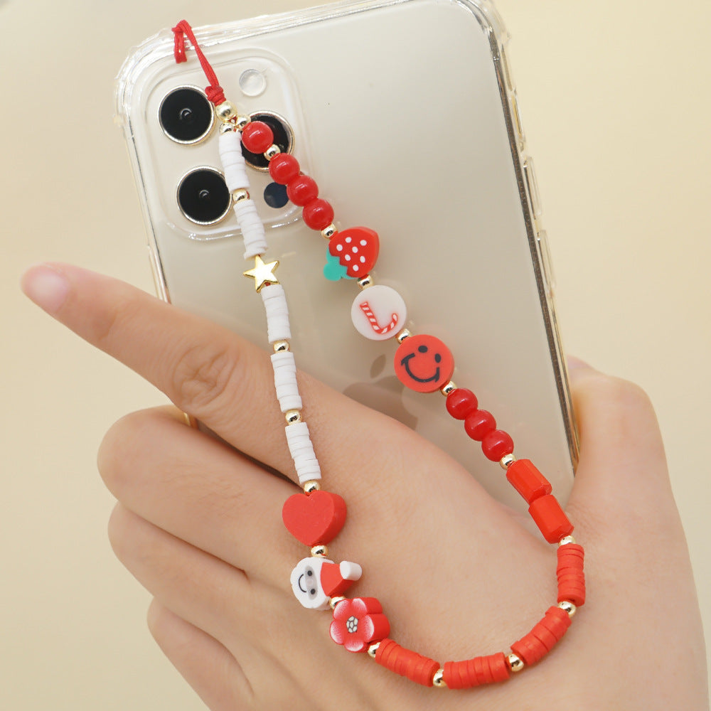 Factory direct supply handmade beaded mobile phone lanyard, Bluetooth speaker lanyard, flashlight, fan, selfie stick, U-disk sling