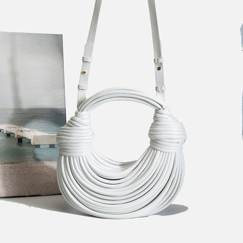 Women's Summer 2026 New Fashion Niche Creative Trendy Handbag Woven Bag Noodle Bag