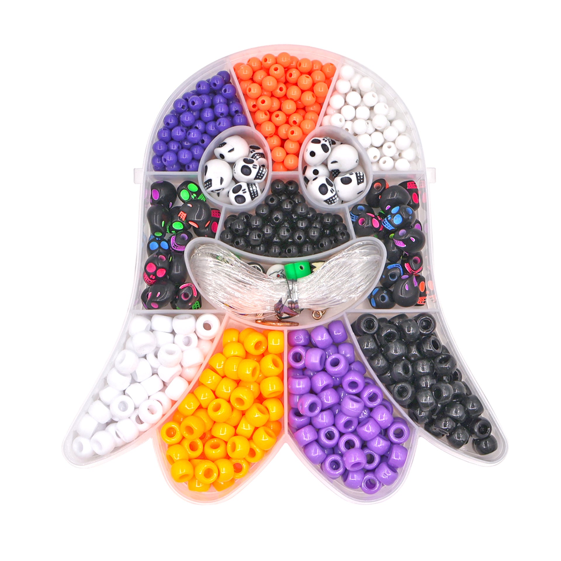 Cross-Border Ghost Box Halloween Bracelet Beaded DIY Material Package Set Bracelet Beaded Jewelry Accessories Beads