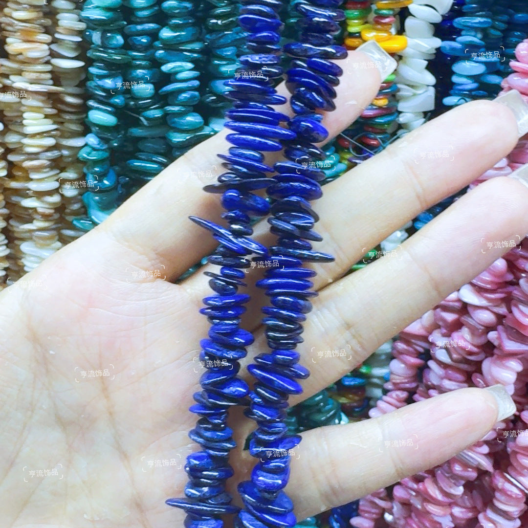 Bulk Cross-Border 5-8mm Crushed Stone Semi-Finished Natural Stone Agate DIY Accessories Irregular Crystal Drilled Loose Beads