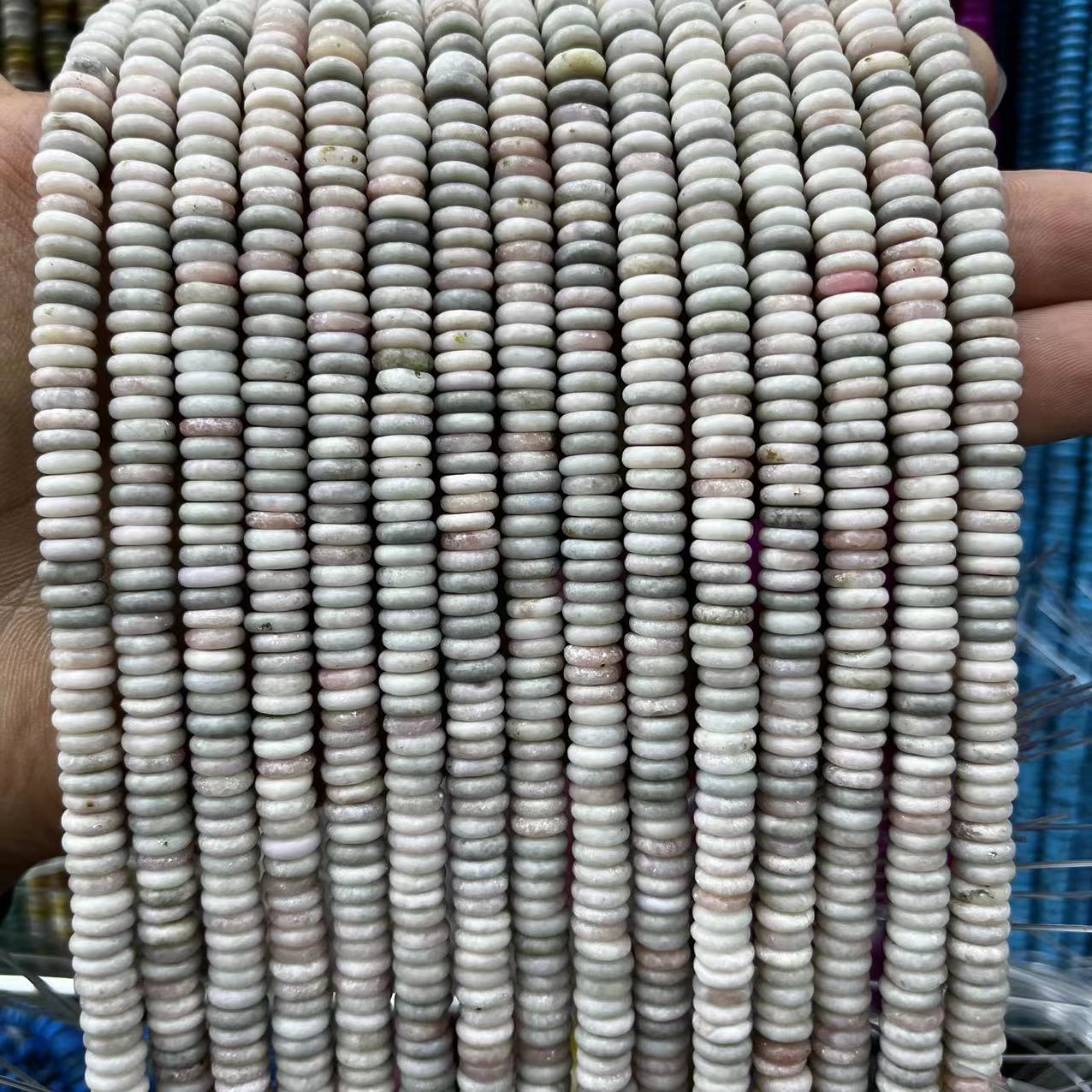 2×6 Natural Stone Colorfuled Crystal Abacus Beads Spacer Beads Beads Cross-Border Hot-Selling Jewelry DIY Bracelet Necklace