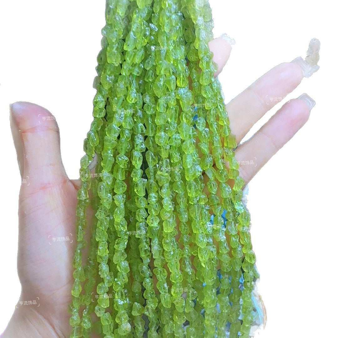 Bulk Cross-Border 5-8mm Crushed Stone Semi-Finished Natural Stone Agate DIY Accessories Irregular Crystal Drilled Loose Beads