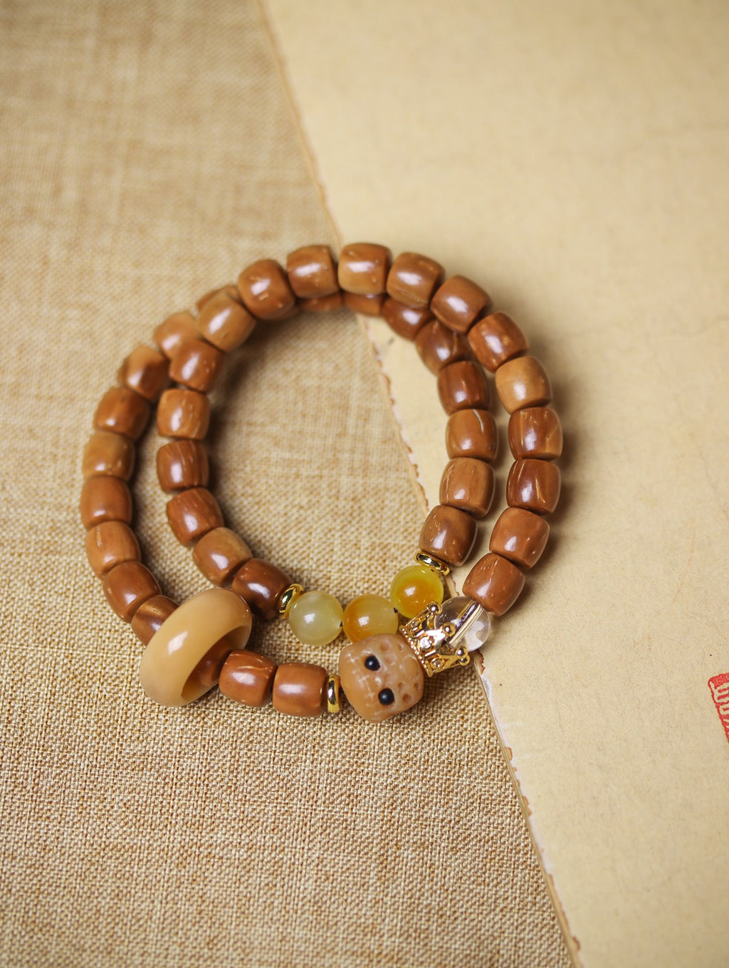 Monkey Head Natural King Kong Star Moon Cook DIY Accessories Men's and Women's Pan Wen Play Hand-held Chain Buddhist Bead String