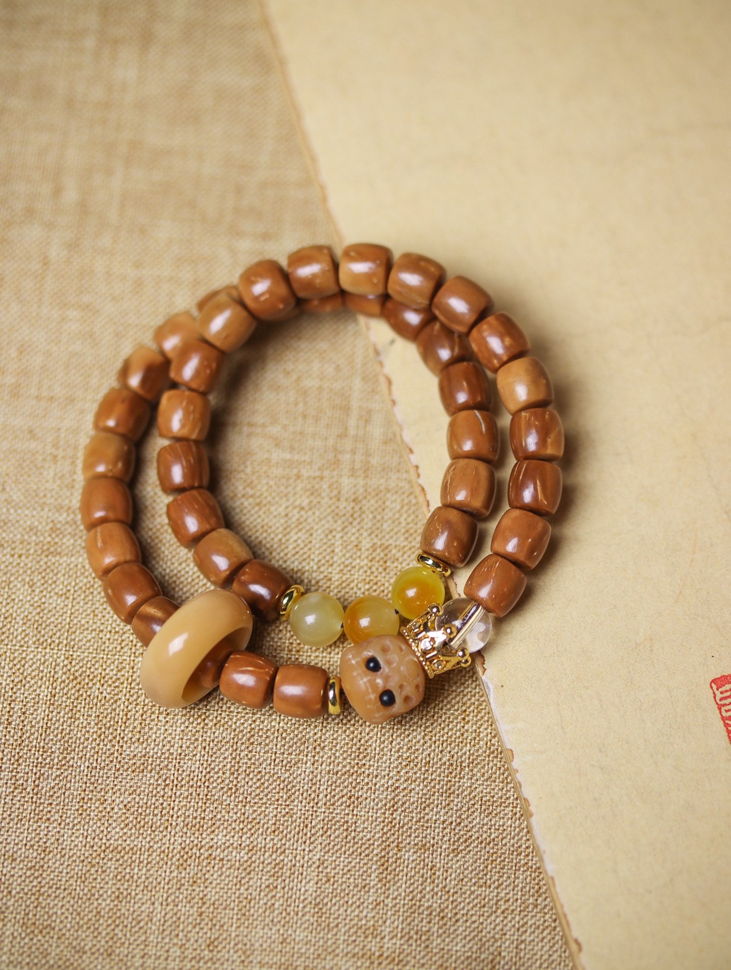 Monkey Head Natural King Kong Star Moon Cook DIY Accessories Men's and Women's Pan Wen Play Hand-held Chain Buddhist Bead String