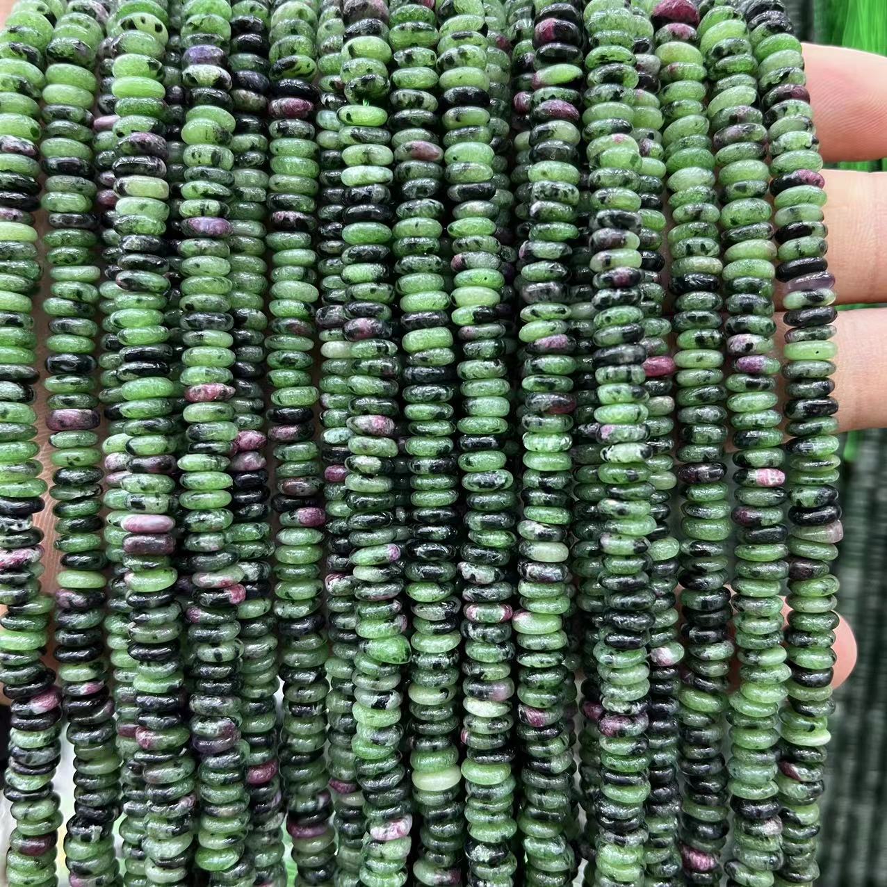 2×6 Natural Stone Colorfuled Crystal Abacus Beads Spacer Beads Beads Cross-Border Hot-Selling Jewelry DIY Bracelet Necklace