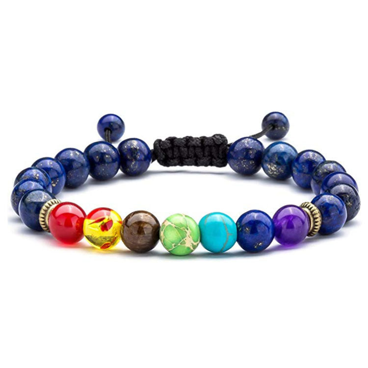 Bracciale Pietra Naturale 8mm - Ametista e Turchese Unisex