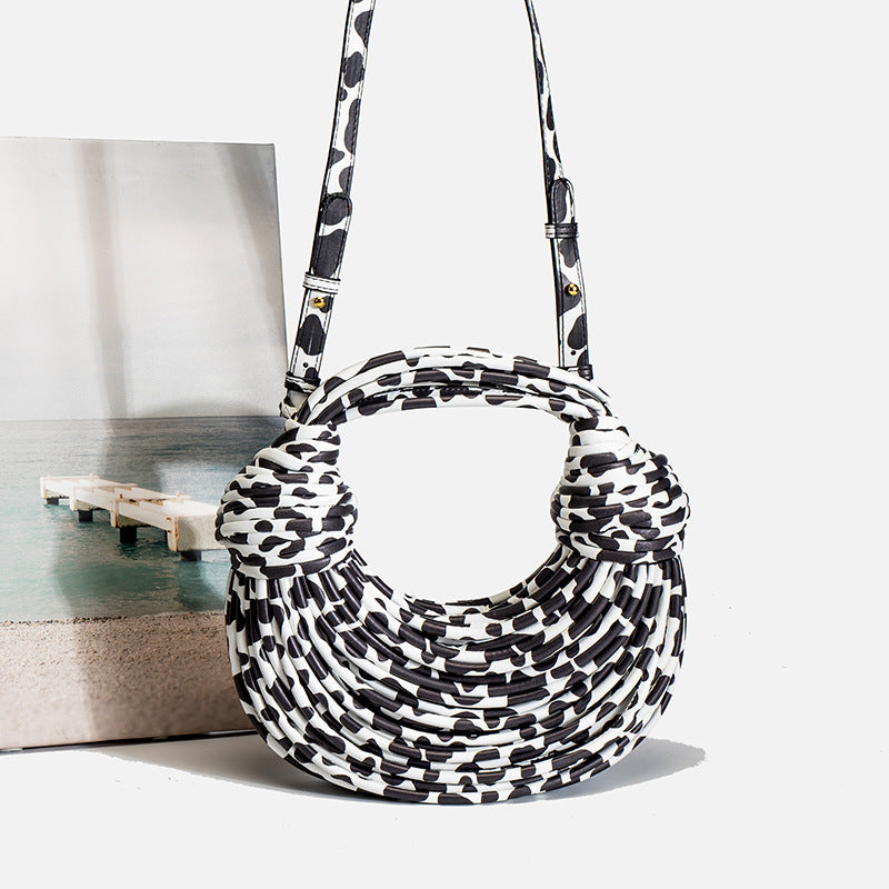 Women's Summer 2026 New Fashion Niche Creative Trendy Handbag Woven Bag Noodle Bag