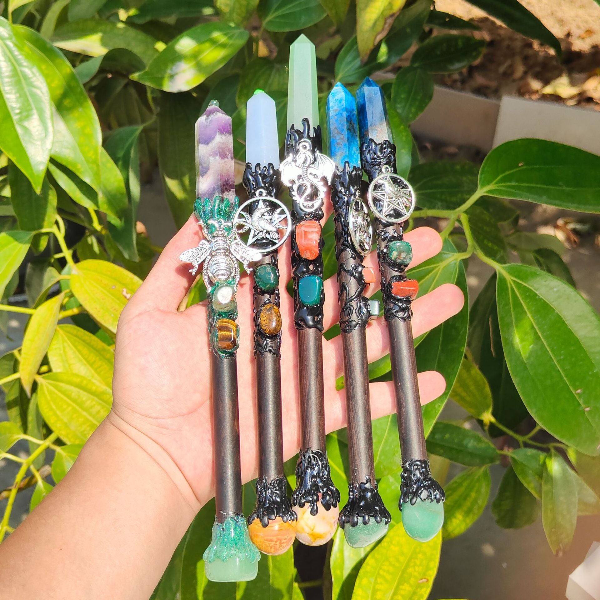 Source Factory Natural Crystal Crafts Harry Potter Magic Wand Decorations Gift Ornaments New Products