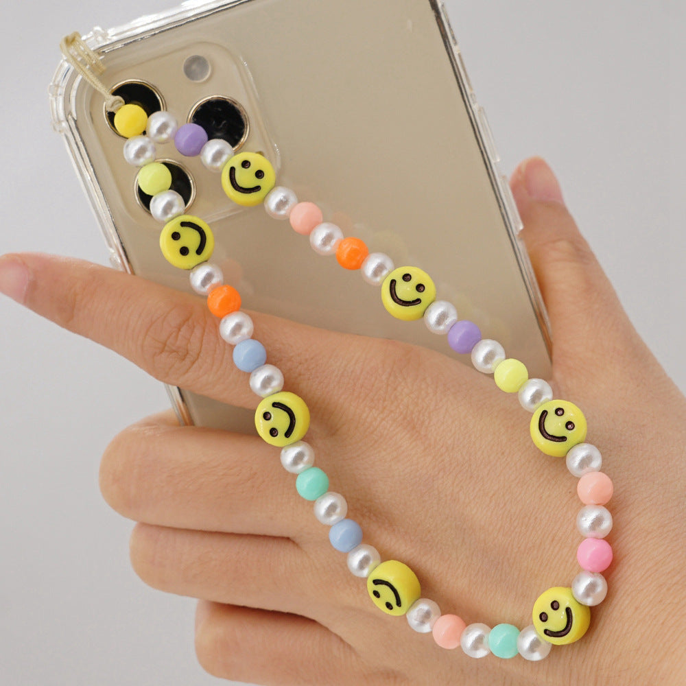 Factory direct supply handmade beaded mobile phone lanyard, Bluetooth speaker lanyard, flashlight, fan, selfie stick, U-disk sling