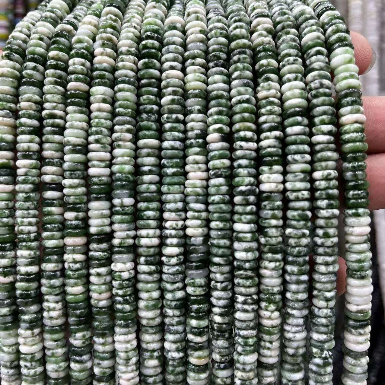 2×6 Natural Stone Colorfuled Crystal Abacus Beads Spacer Beads Beads Cross-Border Hot-Selling Jewelry DIY Bracelet Necklace