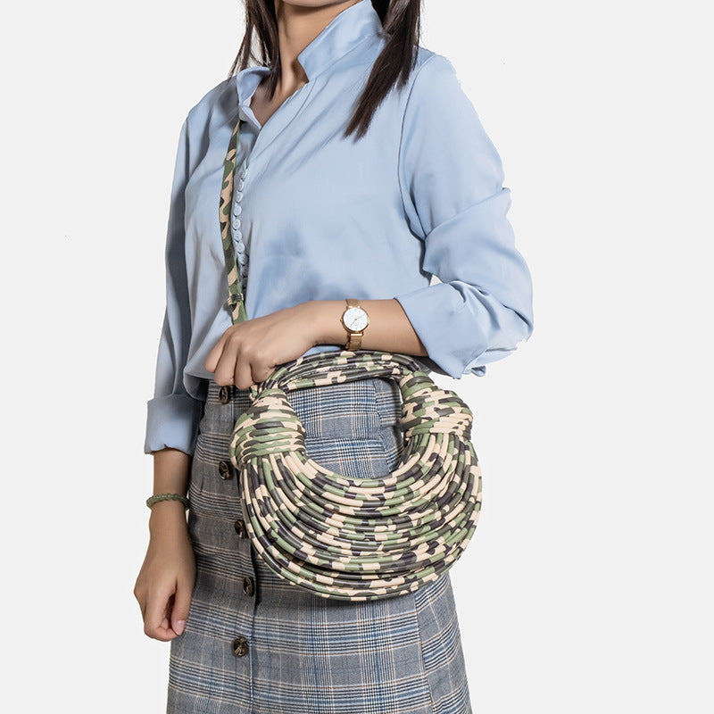 Borsa Intrecciata Noodle Bag Moda Estiva - Donna