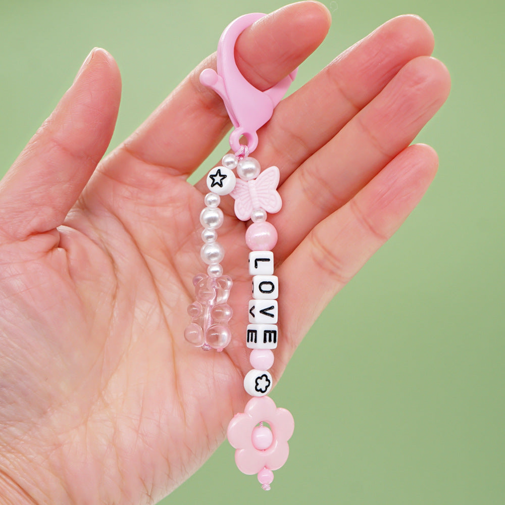 Factory direct supply handmade beaded mobile phone lanyard, Bluetooth speaker lanyard, flashlight, fan, selfie stick, U-disk sling
