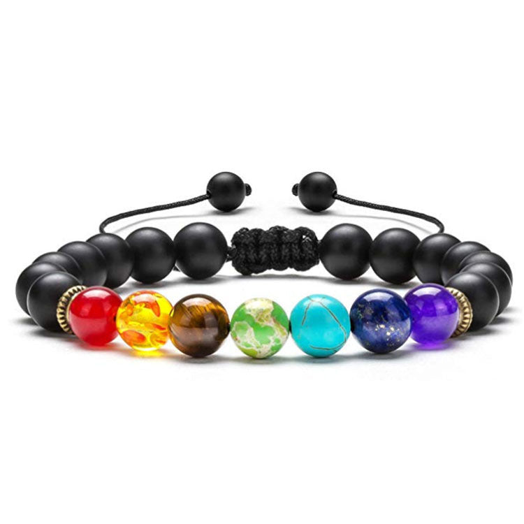 Cross-border hot sale natural stone 8mm beaded bracelet fashion Joker white pine amethyst bracelet manufacturers in stock wholesale