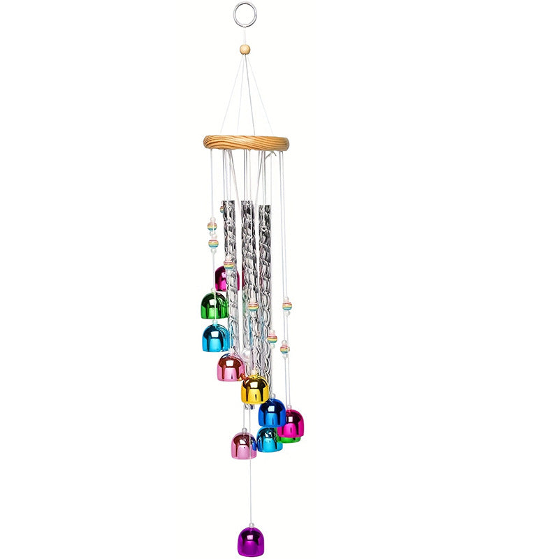 Cross-border explosions six-tube retro classic metal wind chime high sense aluminum tube metal hanging decoration home decoration wind chime