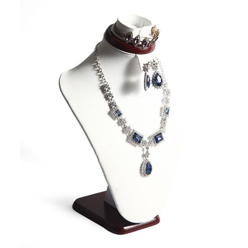 Espositore Collane in Legno a Forma di Collo - Display Gioielli