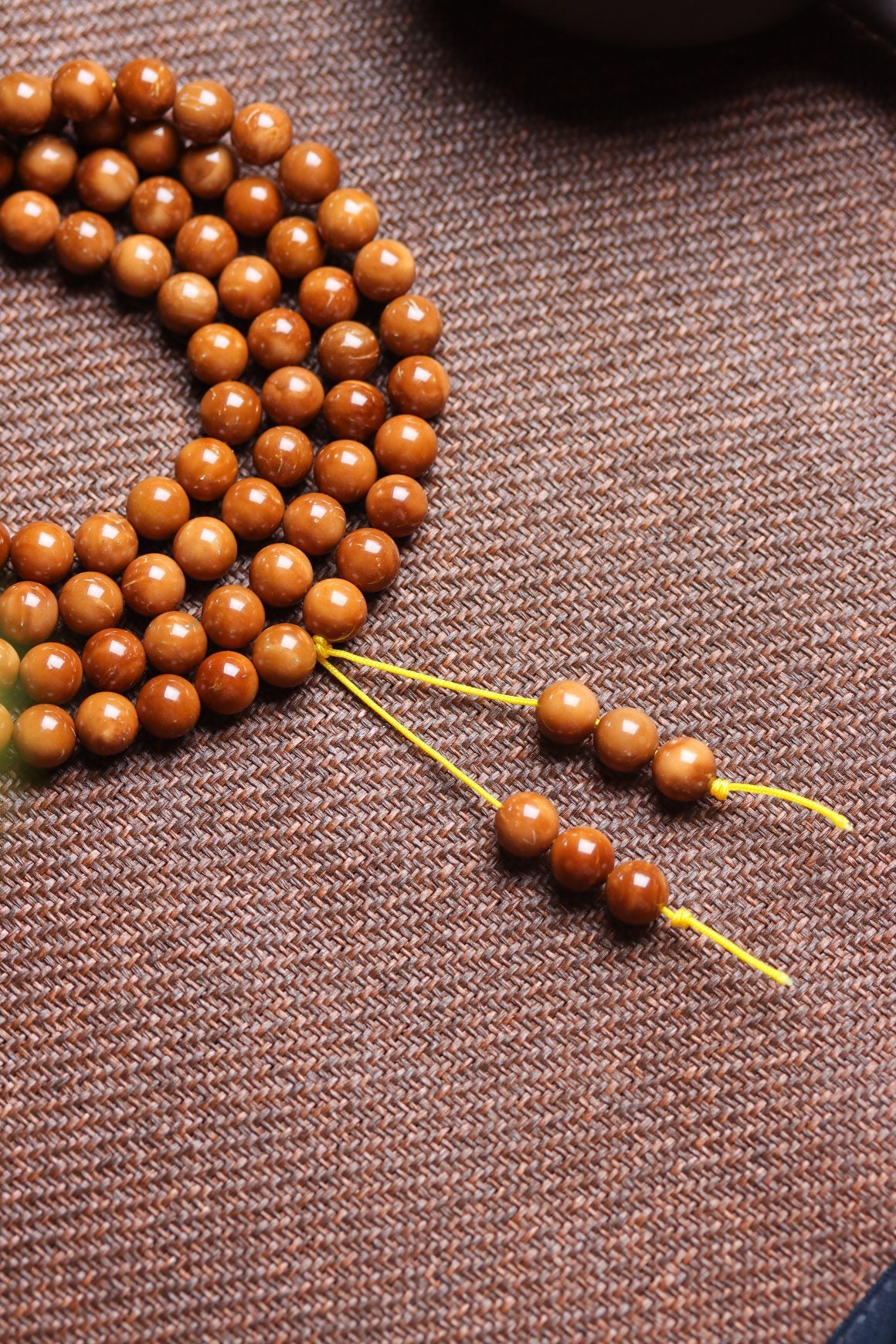 Natural Cook Bodhi Root DIY Woven Handheld Chain Plate Wen Play Chanting Bead String Men's and Women's Long Hanging Pendant