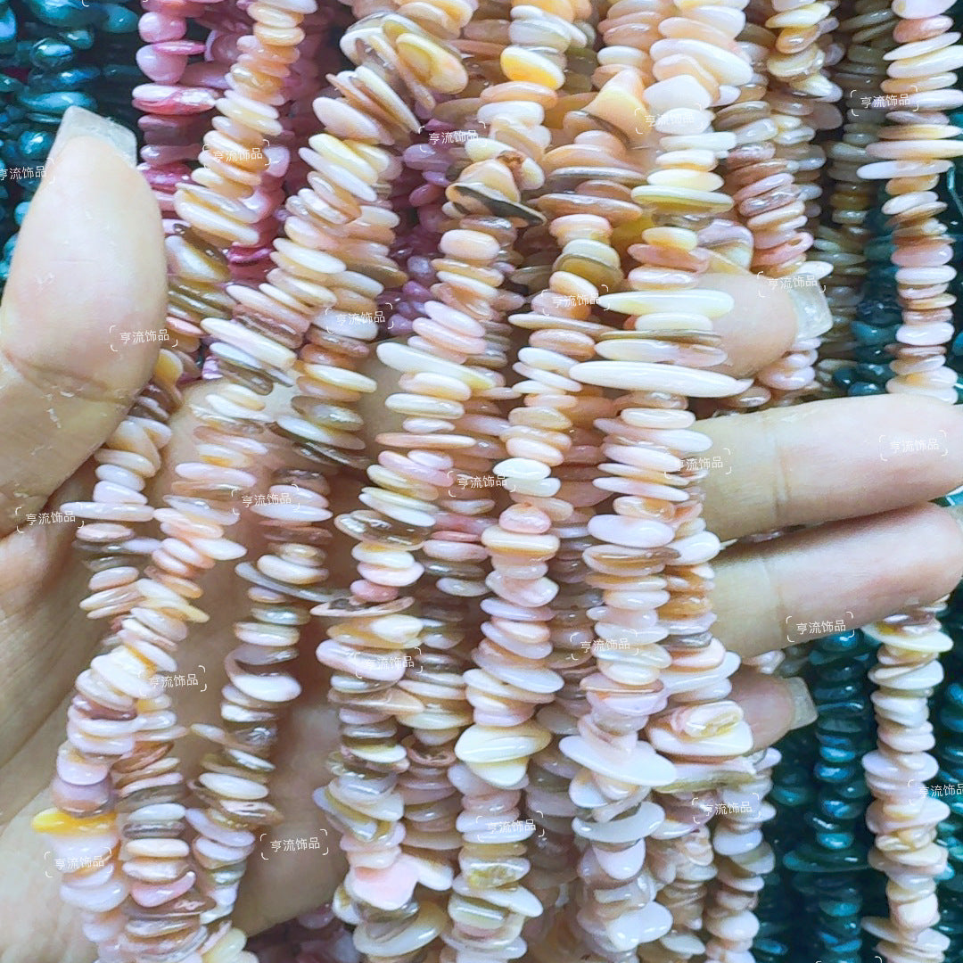 Bulk Cross-Border 5-8mm Crushed Stone Semi-Finished Natural Stone Agate DIY Accessories Irregular Crystal Drilled Loose Beads